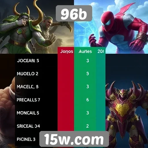 Comparativo entre jogos populares no 96b